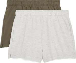 Danskin Women's 2 Pack Fleece Pull on Shorts