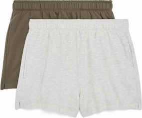 Danskin Women's 2 Pack Fleece Pull on Shorts