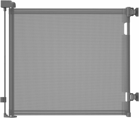 dearlomum Retractable Baby Gate,Mesh Baby Gate or Mesh Dog Gate,33" Tall,Extends up to 71" Wide,Child Safety Gate for Doorways,Stairs,Hallways,Indoor/Outdoor(Grey,33"x71")