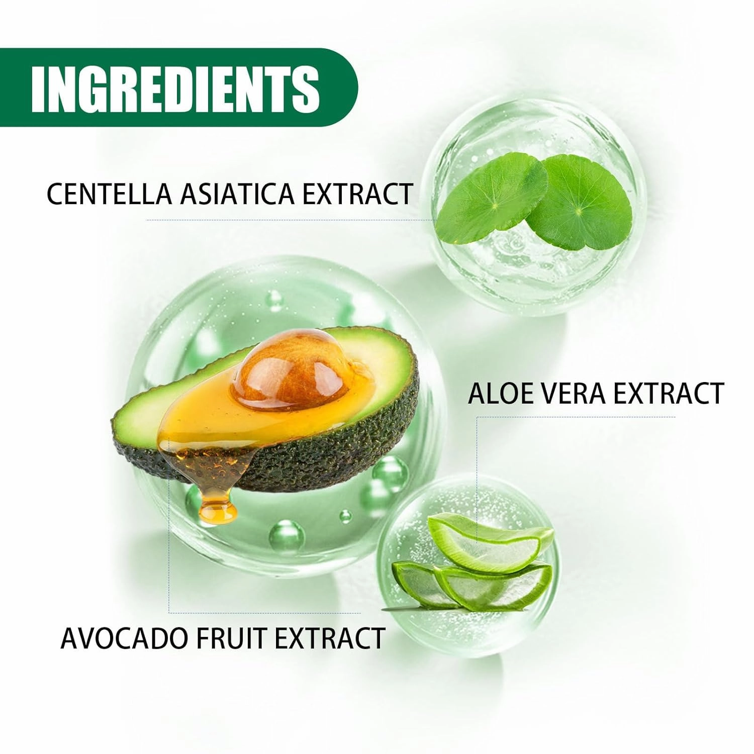 Deep Purifying Avocado Foam Facial Mask, Centella Asiatica Bubble Face Mask (12 Pack) | Bubble Face Sheet Mask for Purifying & Brightening, Moisturizing Beauty Sheet Masks, Cleansing Foam (2PC)