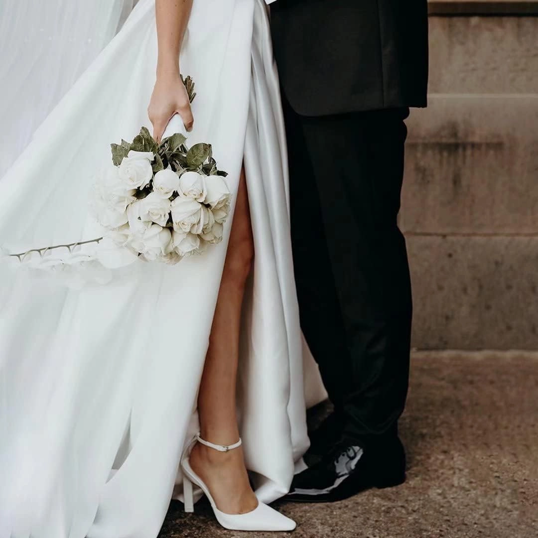 Dessiny Boho Wedding Dresses for Bride with Slit Lace Appliques Long Sleeve Mermaid Bridal Dresses for Wedding 2025 DE08