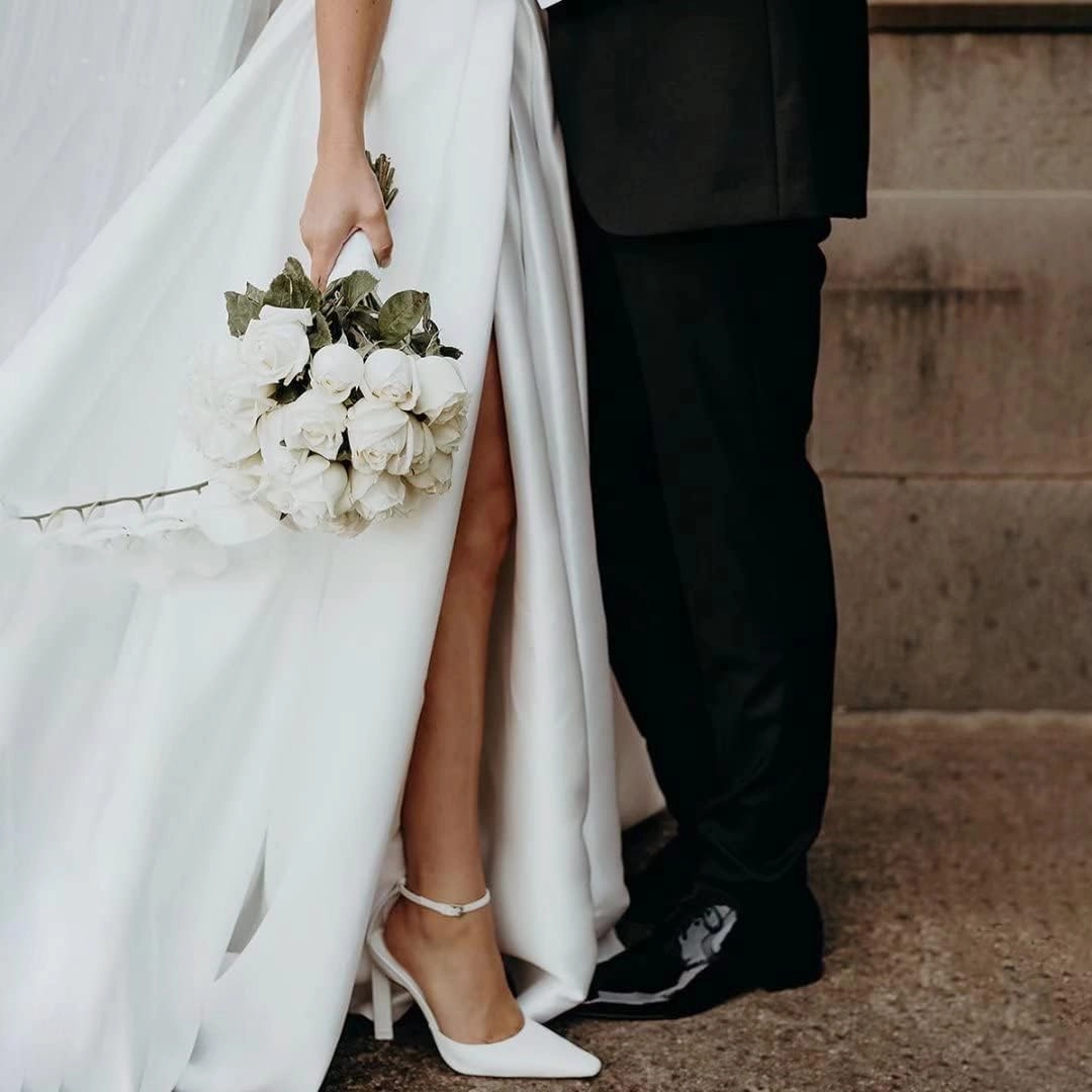 Dessiny Boho Wedding Dresses for Bride with Slit Lace Appliques Long Sleeve Mermaid Bridal Dresses for Wedding 2025 DE08