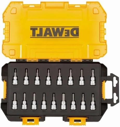DEWALT Drive Bit Socket Set, 3/8" Drive, SAE/Metric, 17-Piece (DWMT73806)