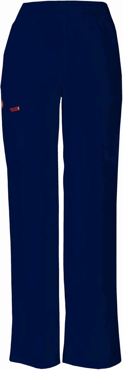 Dickies EDS Signature Scrubs for Women, Elastic Waist Pull-On Cargo Pants for Women in Soft Brushed Poplin 86106