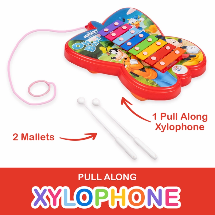Disney Mickey & Friends  Pull Along Xylophone (12 Months - 4 Years)