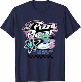 Disney Pixar Toy Story Pizza Planet Retro Neon Retro Poster T-Shirt