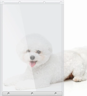 Dog Door Replacement Flaps 10 1/2"x15", Compatible with Ideal Products Designer Series DSPRFXL RFXLN, Extra Large Doggie Door Replacement Flaps Transparent Model