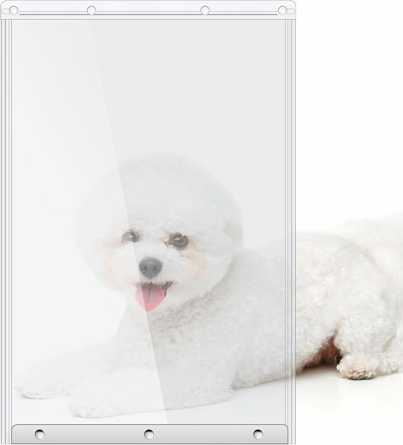 Dog Door Replacement Flaps 10 1/2"x15", Compatible with Ideal Products Designer Series DSPRFXL RFXLN, Extra Large Doggie Door Replacement Flaps Transparent Model