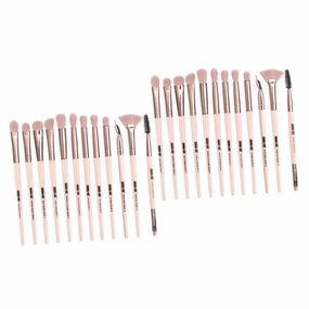 DOITOOL 2sets Eyeshadow Brush Women Multifunctional Makeup Tool Kit Rose Gold Accents Cosmetic Brushes for Daily Use Beginners Makeup