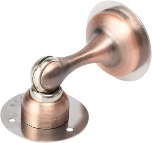 Door Stops,Door Wedges,Door Jammers, Magnetic Door Stop Stainless Steel Soft Catch- Door Holder Doorstop, Wall Mount, Ground Mount Self-Stick Tape Copper Tone (Color : Copper)