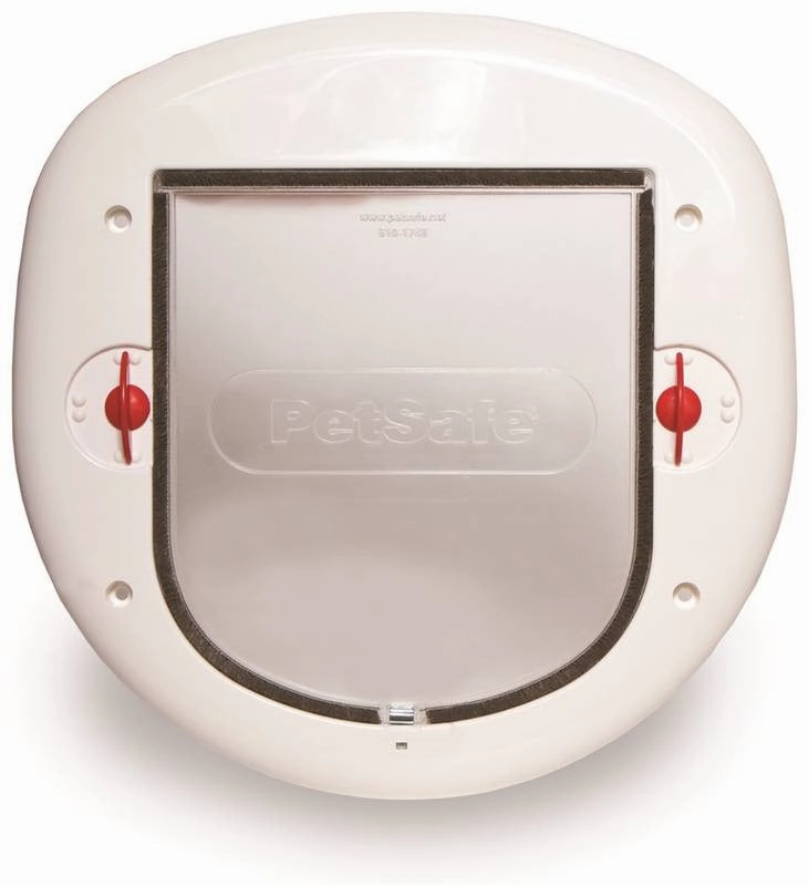 Door Cat Flap Lrg Wht Plastic