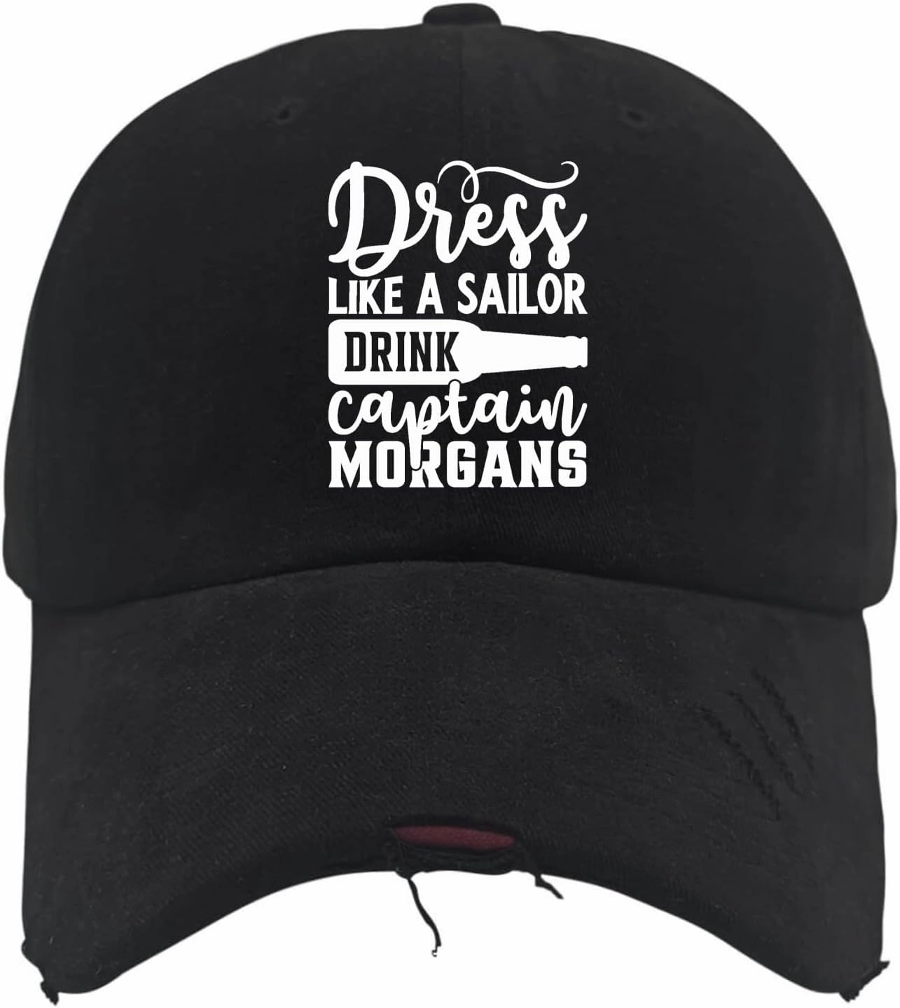 Dress Like A Sailor Drink Captain Morgans Trucker hat Men hat AllBlack Womens Trucker hat Gifts for Dad Golf Caps