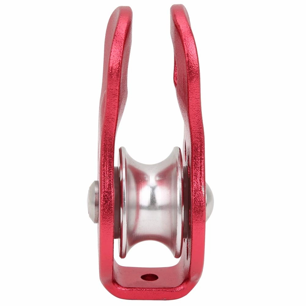 Drfeify Aluminum Outdoor Alloy Movement - Effective Rope Disc Installation of Rope for Climbing, Mountain Climbing, Rescue, Blue Transport 1pc (Red)