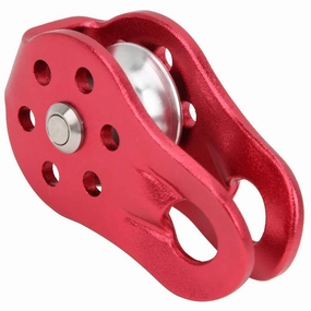 Drfeify Aluminum Outdoor Alloy Movement - Effective Rope Disc Installation of Rope for Climbing, Mountain Climbing, Rescue, Blue Transport 1pc (Red)