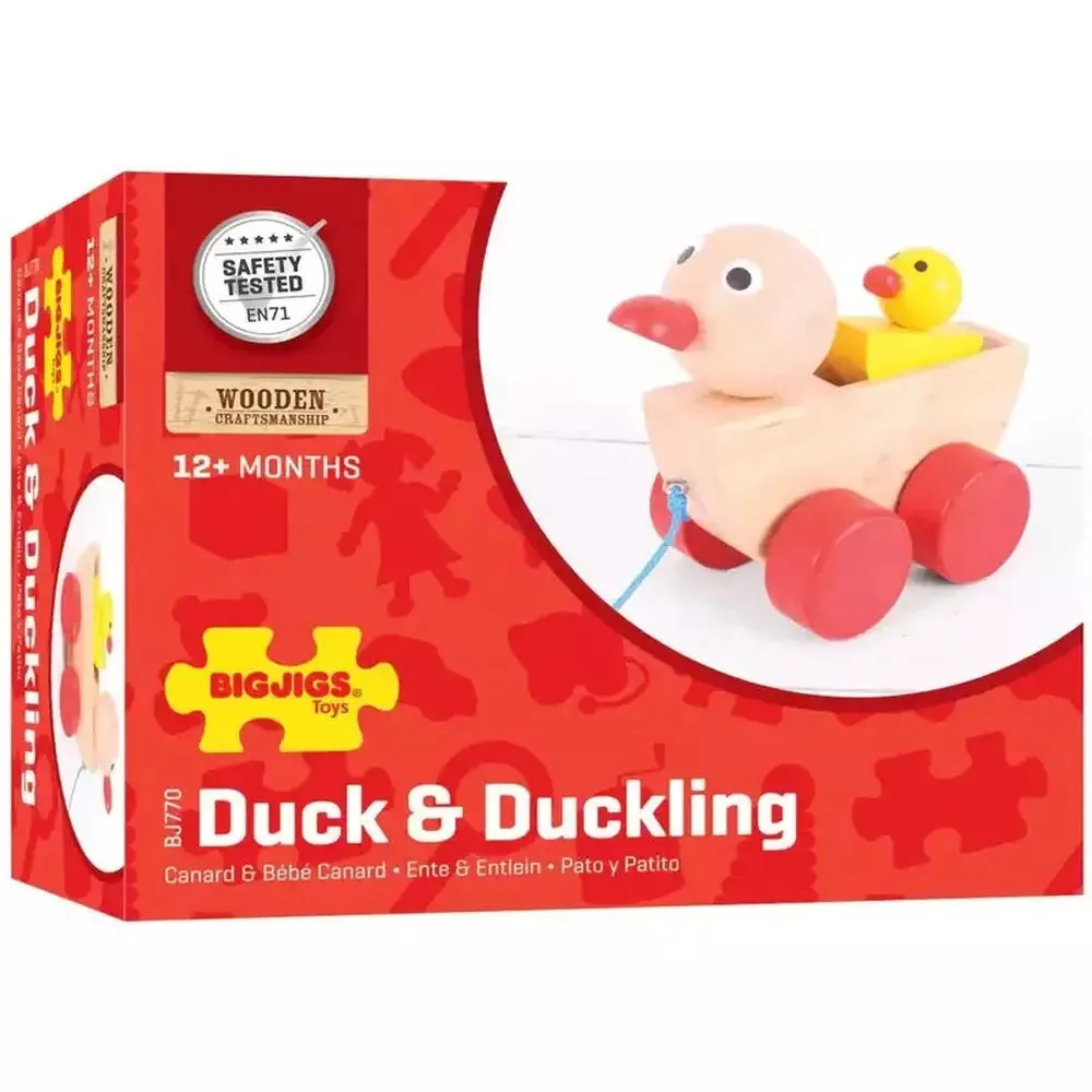 Duck Wooden Pull Along Toy