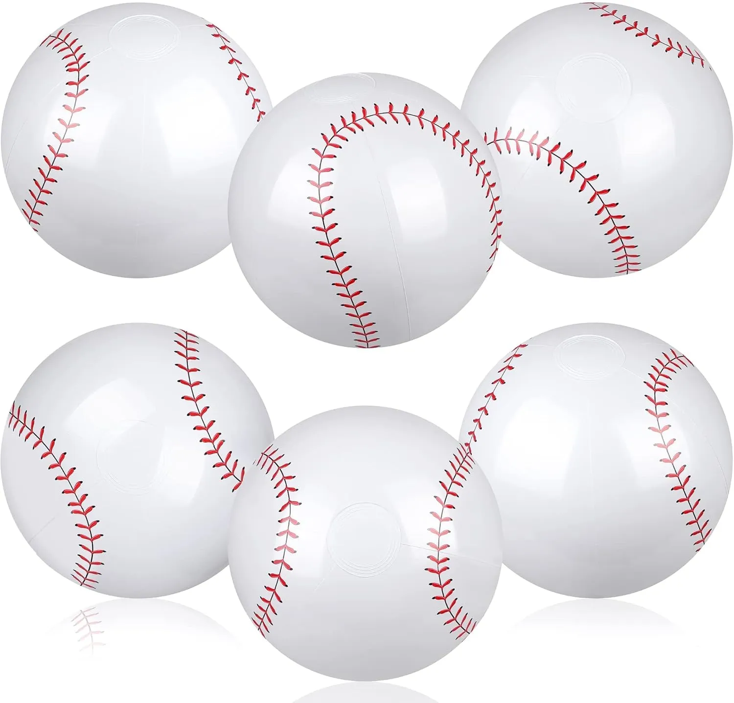 durony 6 Pack Inflatable Beach Ball 11 Inch Inflatable Bouncing Ball Party Supplies for Summer Outdoor Pool Beach Birthday Party Favors