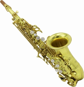 Eastern Music Pro Curved Soprano Saxophone – Unlacquered Brass (Bb Tone, Yanagisawa Style)