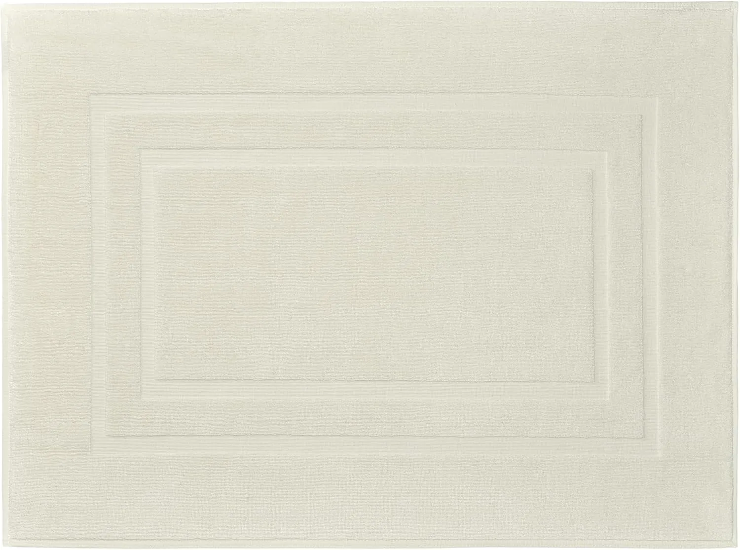 Eco Living Plaza 100% Natural Cotton Terry Cloth Rugs 23.6x31.5in [60x80cm] (Ecru)