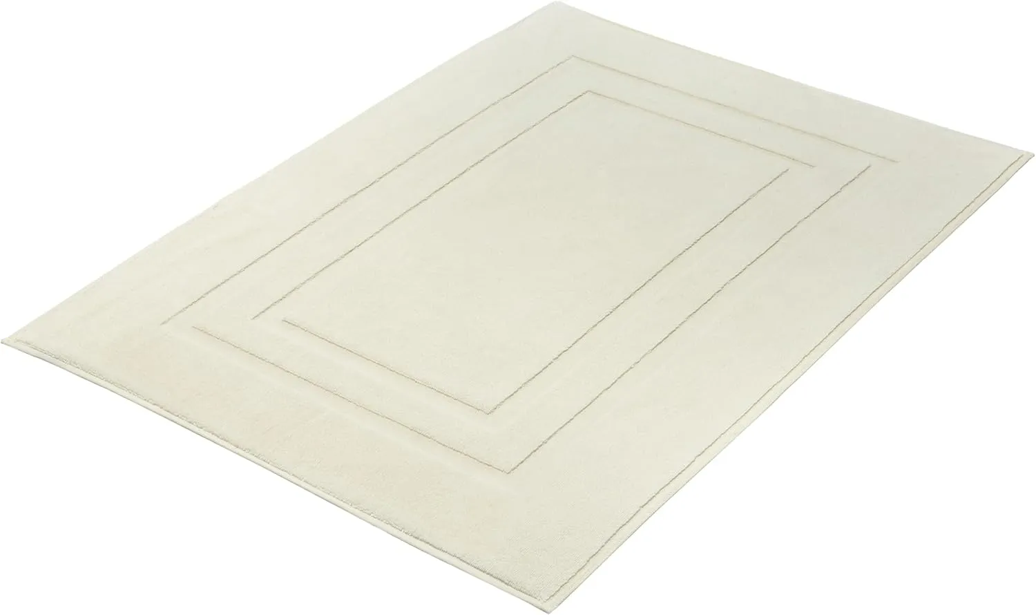 Eco Living Plaza 100% Natural Cotton Terry Cloth Rugs 23.6x31.5in [60x80cm] (Ecru)