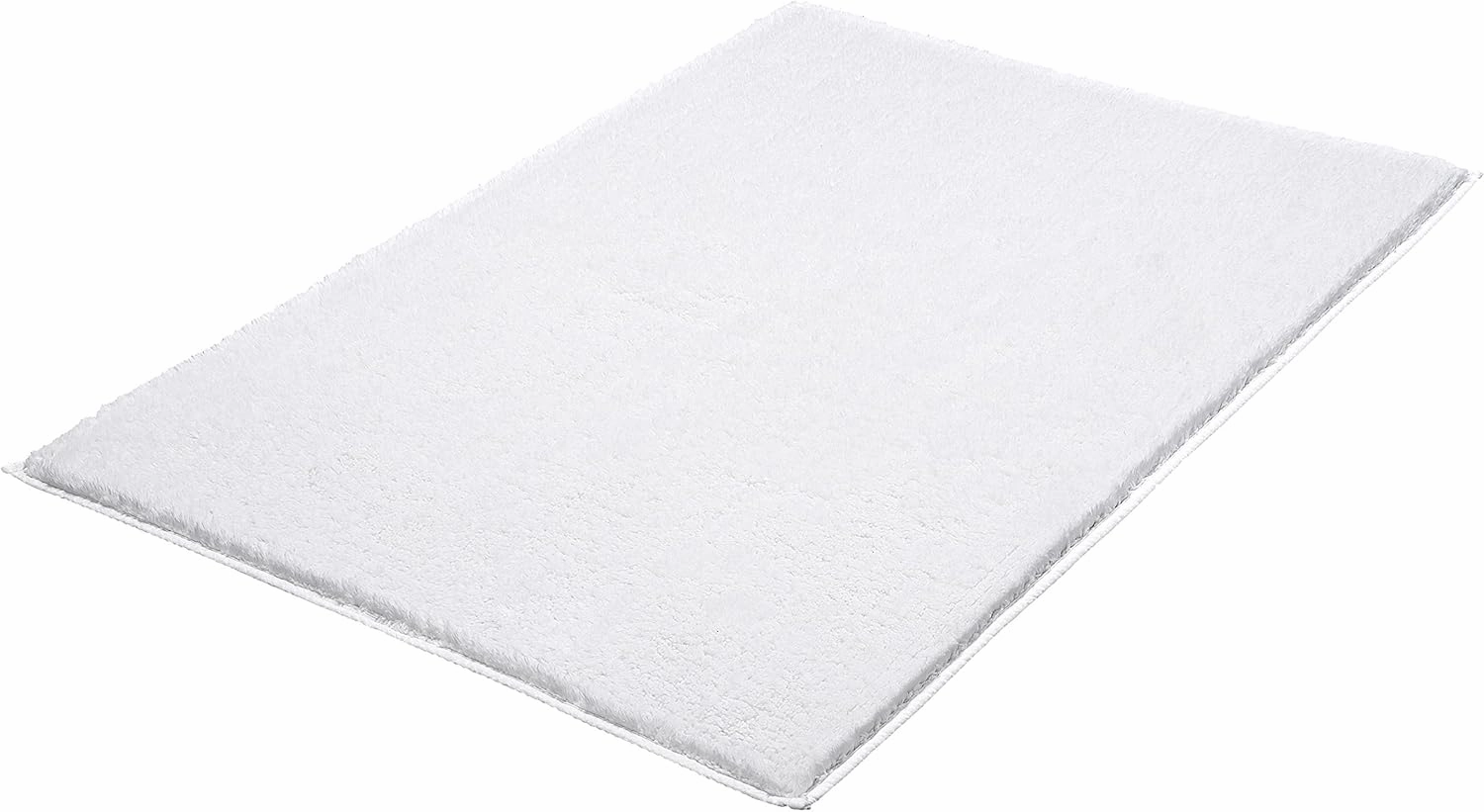 Eco Living Kansas Non-Skid Cotton Bathroom Rug (27.6x47.2in, White)