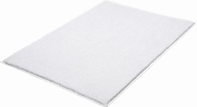 Eco Living Kansas Non-Skid Cotton Bathroom Rug (27.6x47.2in, White)