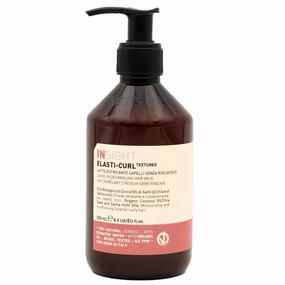 Elasti‑Curl Leave‑In Detangling Hair Milk with Coconut, Chia & Sacha Inchi Oils for Moisture, Definition & Frizz Control, 8.5 Fl. Oz. / 250 mL
