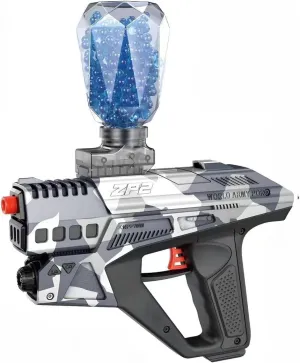 Electric Gel Ball Blaster, High Speed Automatic Splatter, Rechargeable Pistol with Digital Screen, Splatter Ball Toy for Outdoor Shooting Game, Ages 14 ,Blue