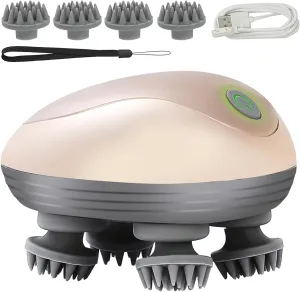 Electric Scalp Massager, Promotes Hair Growth,Waterproof Handheld Portable Cordless Smart Scalp Massager, Head Scratcher for Full Body Massage, Deep Clean and Stress Relax.