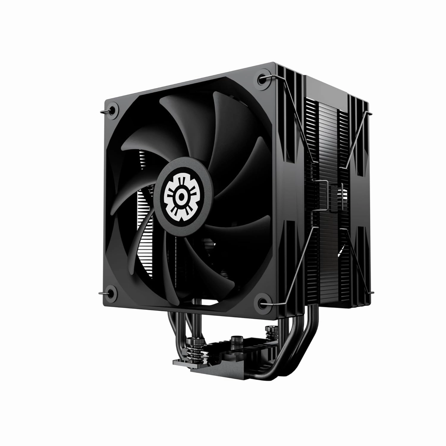 ENERMAX ETS-T41D CPU Cooler, Digital Status Display, 2X 120 mm PWM Fan Forward-Reverse Blade, FDB Bearings, 4X 6 mm Painted Heatpipes, TDP 220W , Includes Dow Corning TC-5888, AMD AM5/AM4 Intel