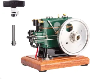 Engine Kit for Adults, 1/8 Scale Engine Model Kit That Runs, Engine Motor Model Educational Physics Experiment STEM Model - RTR