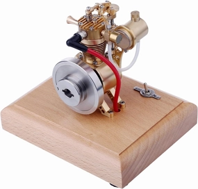 Engine Model, Hit and Miss Engine DIY Assembly Mini 1.6cc Engine Kit, Air Cooled 4 Stroke Engine Motor Model, Vertical Engine Kit with Flying Ball Speed Limiter, Type 2, 43J02Q716Y