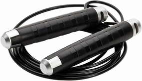 Exercise Jump Rope Ball Bearing System Tangle Skipping Rope for Fitness Ergonomic Handles for Comfort for Home and Gym Workouts Black
