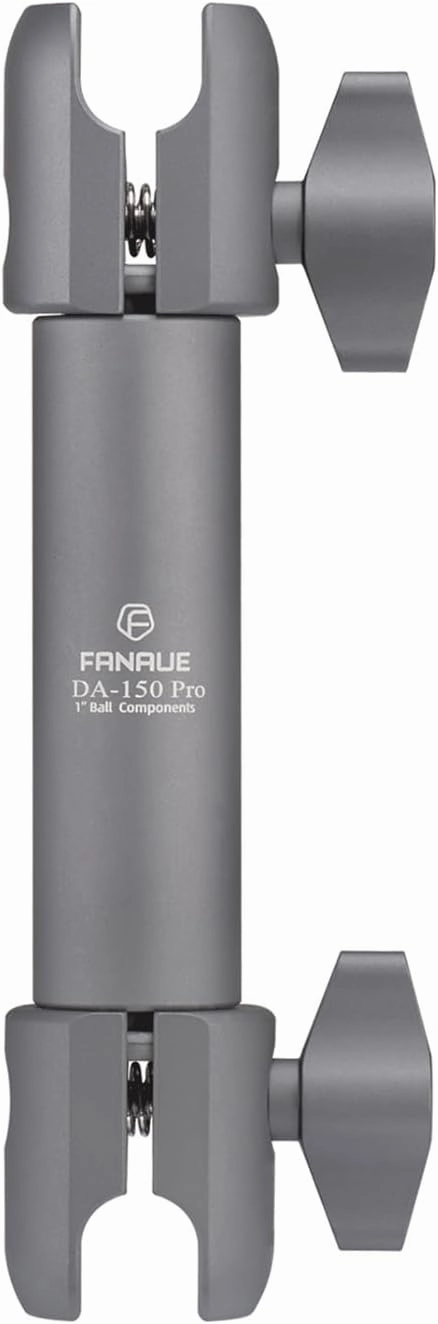 FANAUE Double Socket Arm Medium Arm Compatible,Full Length 5.9" with B Size 1" Ball Components for RAM Mounts (DA-150PRO)