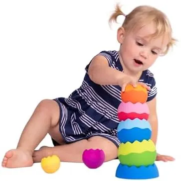 Fat Brain Toys Tobbles Neo, Creative Toddler Sensory and Learning Toys for Kids 6 Months and Up, For Early Development