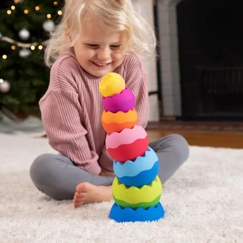 Fat Brain Toys Tobbles Neo, Creative Toddler Sensory and Learning Toys for Kids 6 Months and Up, For Early Development