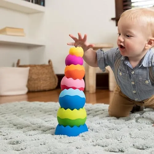 Fat Brain Toys Tobbles Neo, Creative Toddler Sensory and Learning Toys for Kids 6 Months and Up, For Early Development