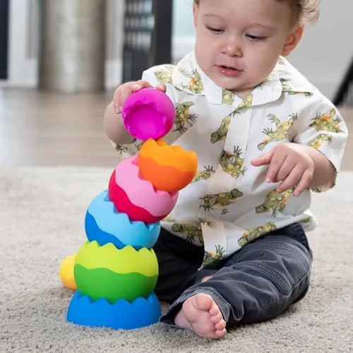 Fat Brain Toys Tobbles Neo, Creative Toddler Sensory and Learning Toys for Kids 6 Months and Up, For Early Development
