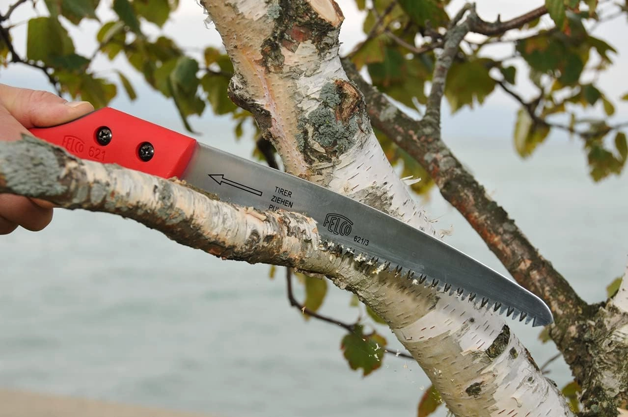 Felco Pruning Saw (F 621) - Classic Tree Pull Stroke Pruner Saw w/ Carrying Sheath