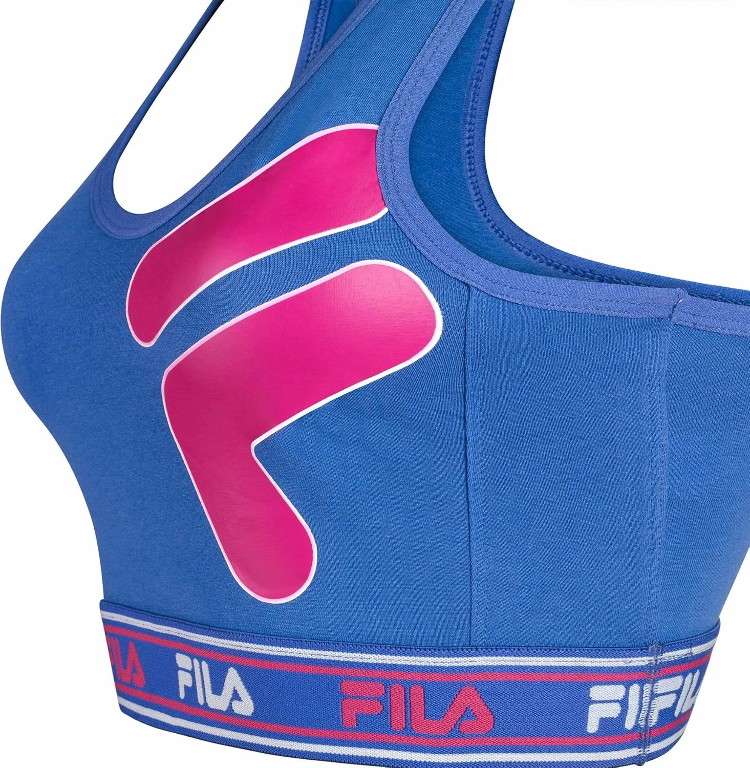 Fila Women's Classic Logo Cotton Racerback Sports Bra