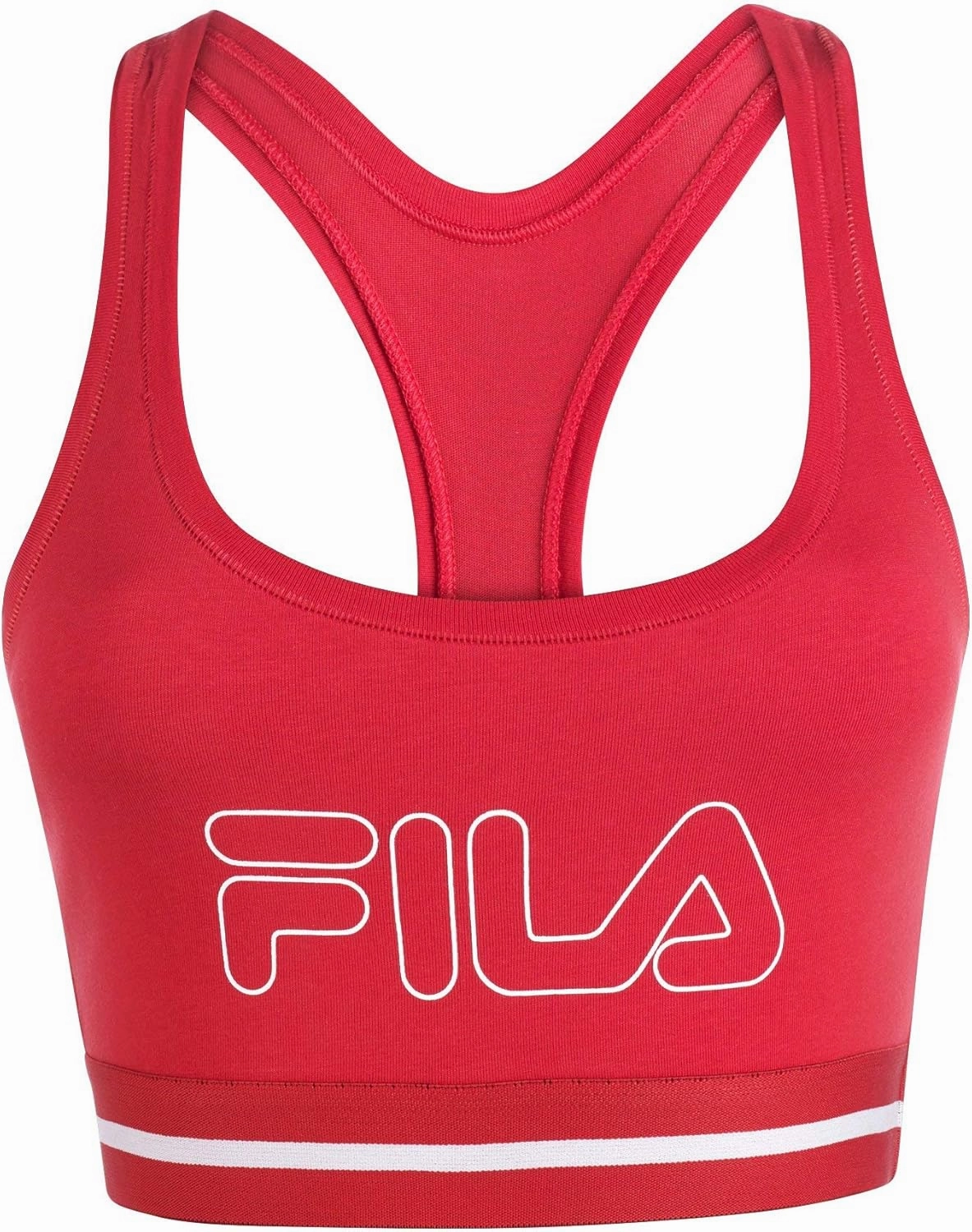 Fila Women's Classic Logo Cotton Racerback Sports Bra