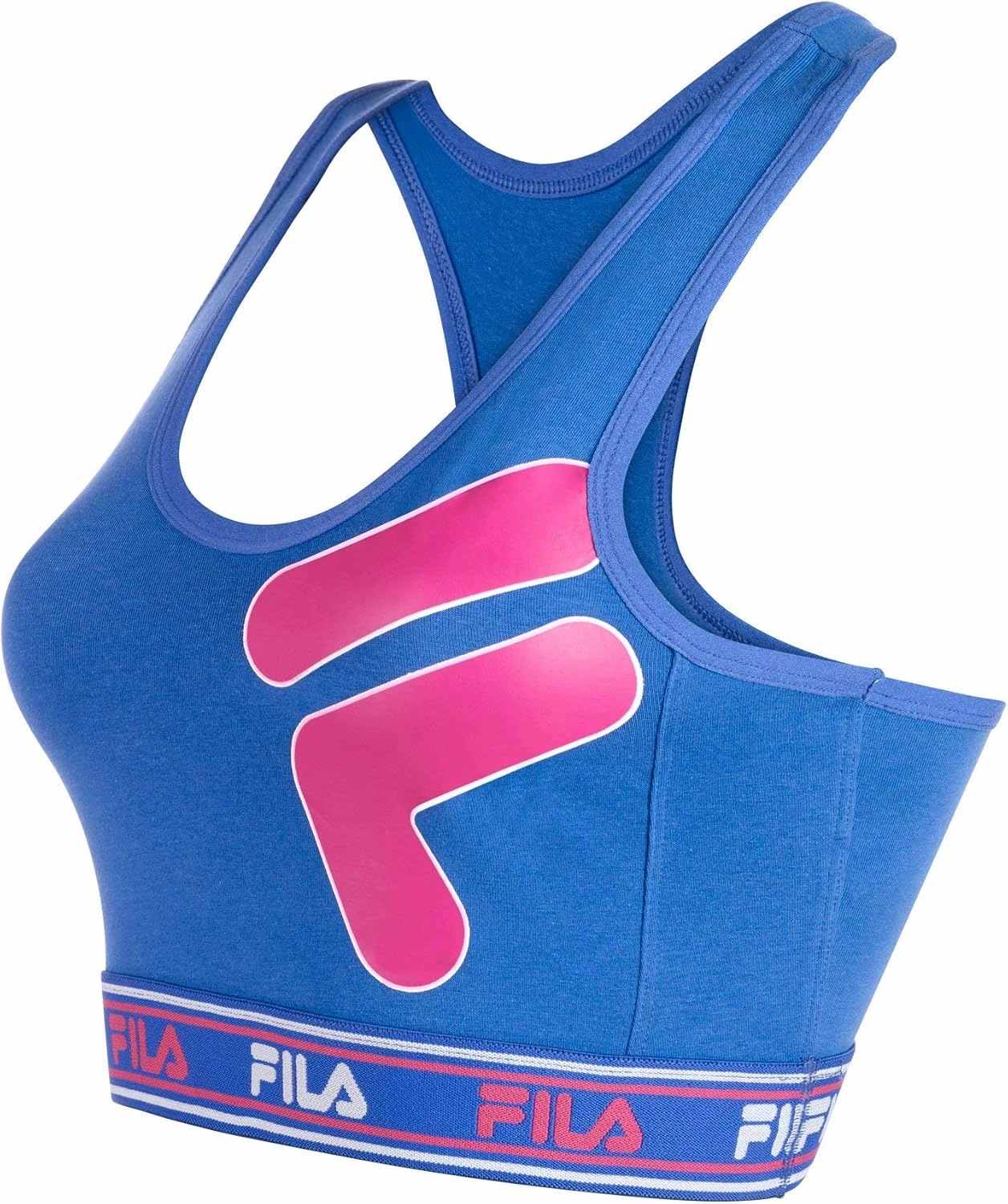 Fila Women's Classic Logo Cotton Racerback Sports Bra