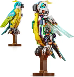 Finger Rock Creator Parrot Building Set, Ideas Mechanical Bird Model Building Kit with Stand, Collectible Gifts Toys for Adults Kids 8  (688 PCS) - Compatible with Classic Bricks