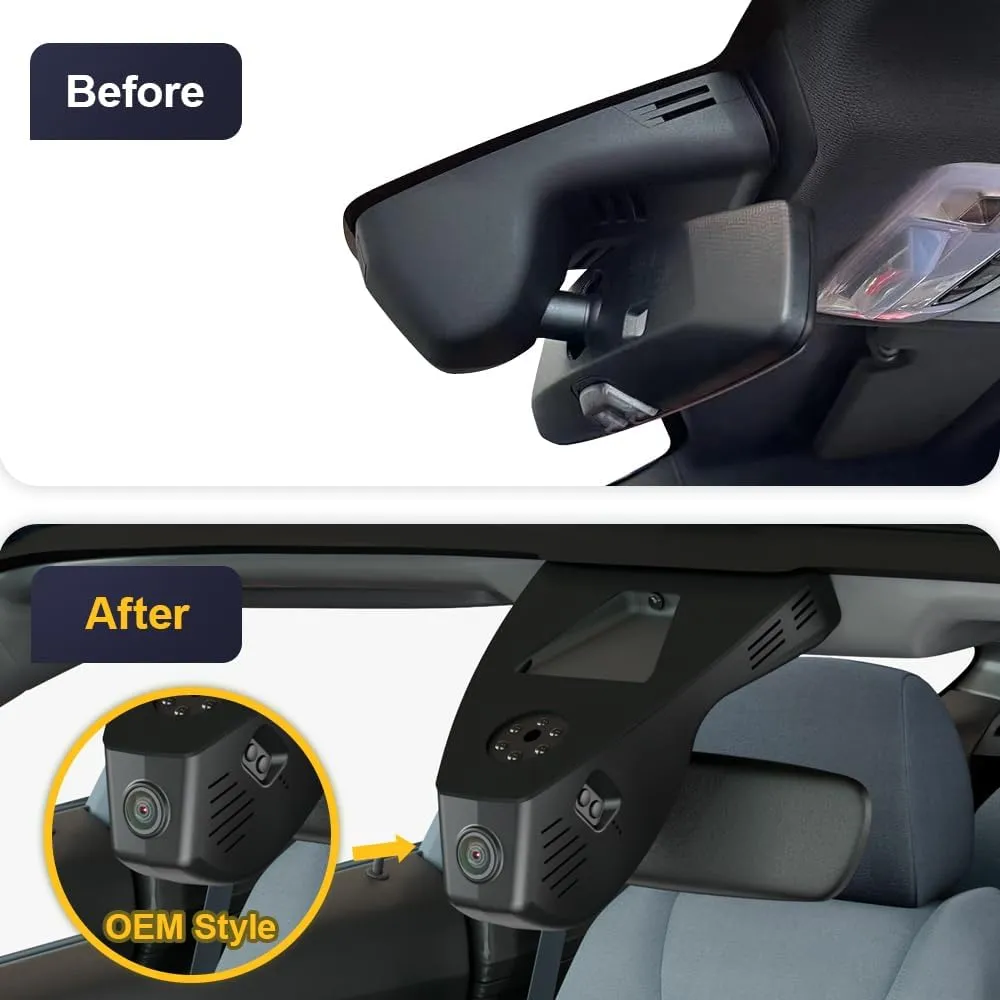Fitcamx 4K Dash Cam Suitable for Toyota GR Supra 2020-2025 2.0 3.0 Premium Auto Manual A91 Edition, Integrated OEM Style, UHD 2160P Video, WiFi & APP, Loop Recording, G-Sensor, Plug & Play, 64GB Card