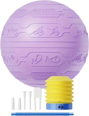 Fitness Ball - Gym Balls for Adults | Anti-Burst Exercise Balls for Adults | Birthing-Ball Pregnancy | Non-Slip Home Workout Equipment for Improve Physical Training, Stretching Core Training