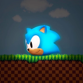 Fizz Creations Sonic The Hedgehog 3D Shaped Mood Light. Bedroom Night Light. Battery Powered Soft Glow Lamp. Detailed 3D Sonic Head Shape. Officially Licensed Sonic The Hedgehog Merchandise., Blue