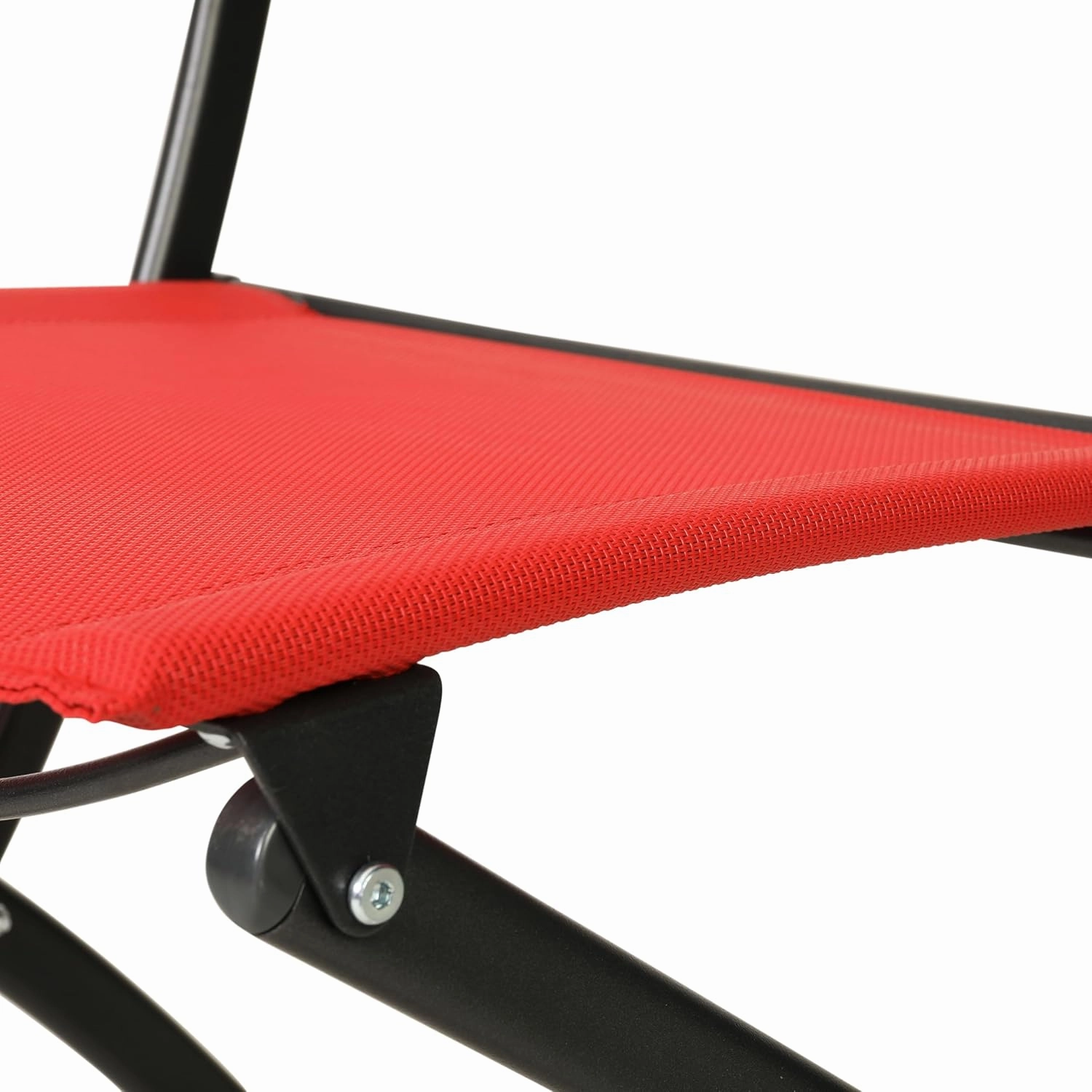 Flash Furniture Brazos Commercial Indoor-Outdoor Folding Chairs, Flex Comfort Backs/Seats, Metal Frames, Portable Lightweight Foldable Design, Set of 2, Red/Black