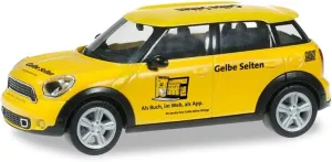 FloZ for Herpa for Mini for Cooper for Countryman Yellow 1:87 Car Pre-Built Model