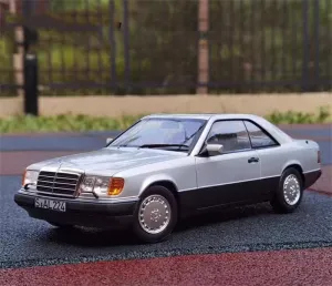 FloZ for NOREV for Mercedes for Benz 300 for CE Coupe for W124 1990 Silver 1:18 Car Pre-Built Model