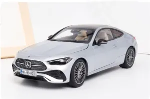 FloZ for NOREV for Mercedes for Benz for CLE 2024 Coupe New Coupe Silver Metallic 1:18 Car Pre-Built Model
