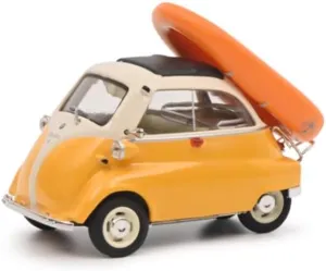FloZ for Schuco for BMW for Isetta with Dinghy 1:43 Car Pre-Built Model
